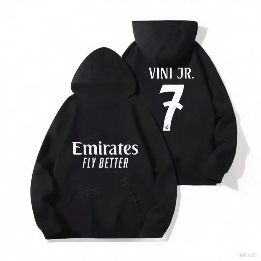 Mbappé No.9 Football Hooded Pullover for Men Women Winter Oversize Casual Long Sleeve Sweatshirt Loose Cotton Casual Hoodies