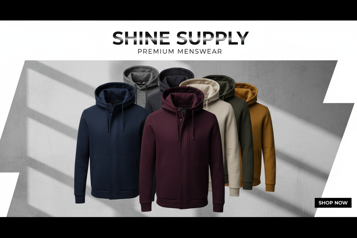 use a different image and put shine supply as our website name